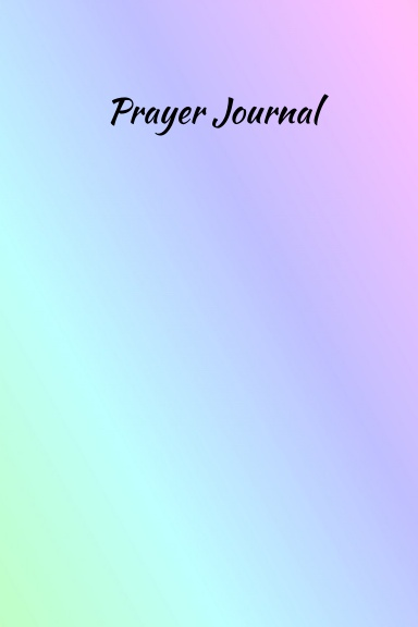 Pastel Rainbow Prayer Journal