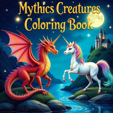 Mythical Creatures Coloring Book