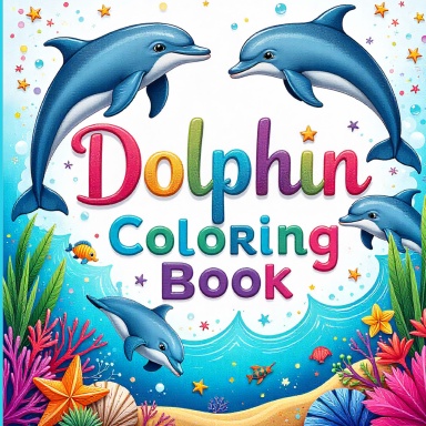 Dolphin Coloring Book