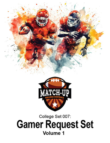 Match-Up College Football Set 007 - Gamers Request Set, Volume I