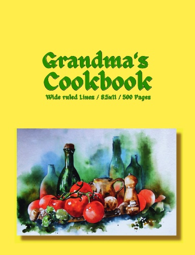 Grandma 's Cookbook (Perfect Gift)