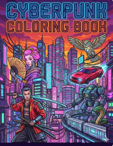 Cyberpunk Coloring Book