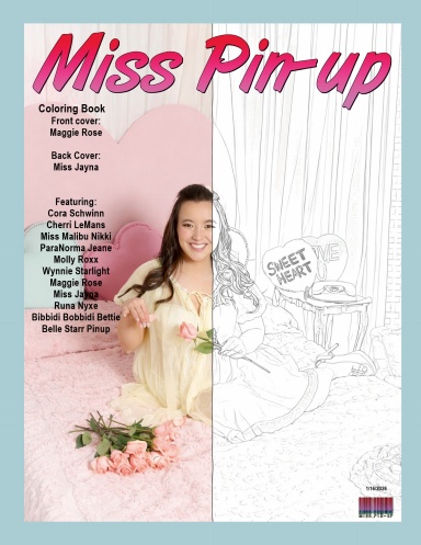 Miss Pin-up Coloring Book 2026