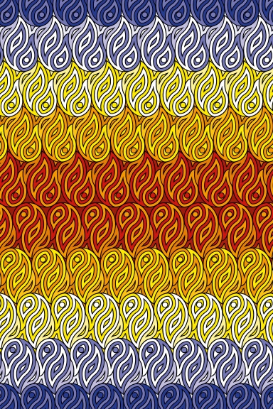 Advanced Series 3 Notebook - A5 (6x9) Medium Size Notebook Fire & Flames