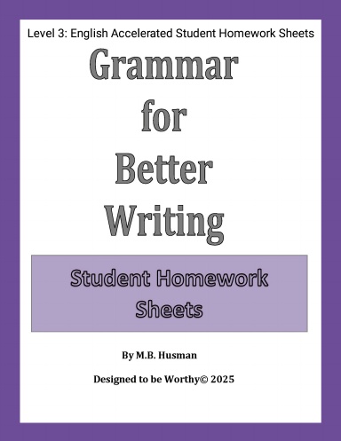 Level 3: English Accelerated Student Homework Sheets