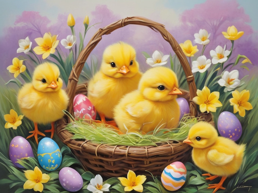 The magic of colorful eggs