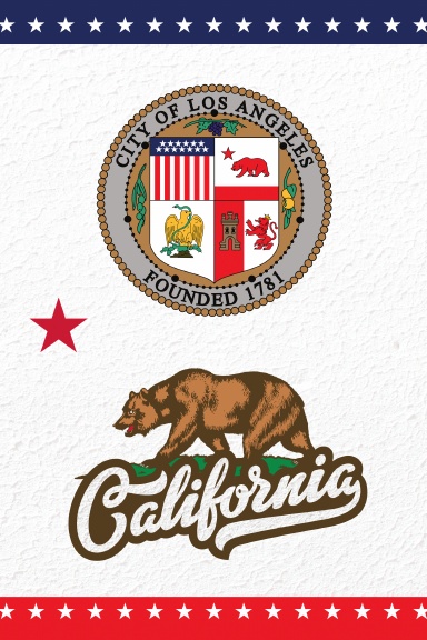 LOS ANGELES CALIFORNIA NOTEBOOK