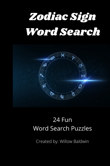 Zodiac Sign Word Search - 24 Word Search Puzzles