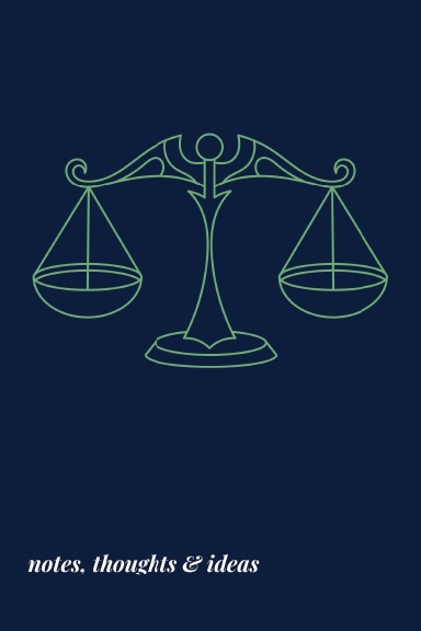 Libra Balance Zodiac Notebook