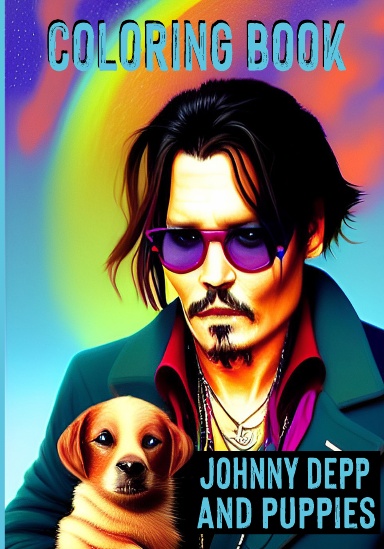 Johnny Depp and Puppies - Coloring Book