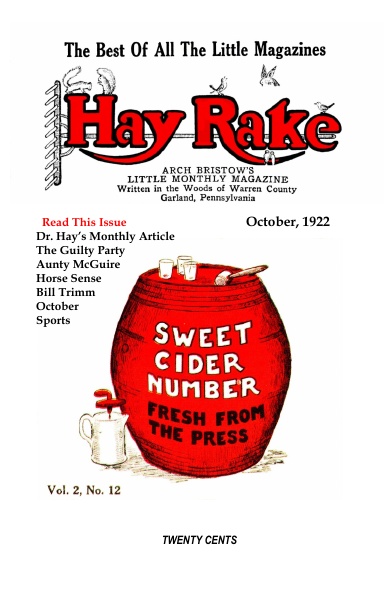 Hay Rake, V2 N12, October 1922