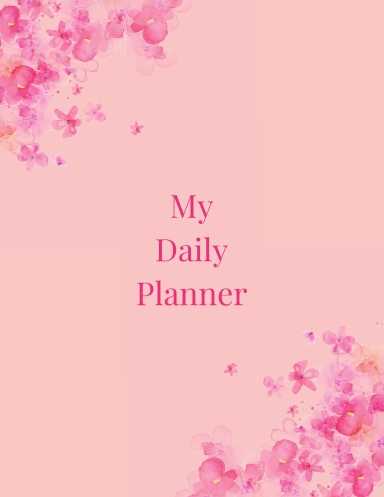 Pink and White Daily Planner