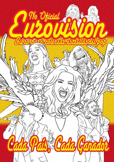 No Oficial Eurovisión Libro para colorear de estrellas del pop: edición en Español