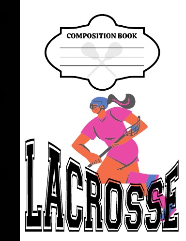 Lacrosse Pink Composition Book