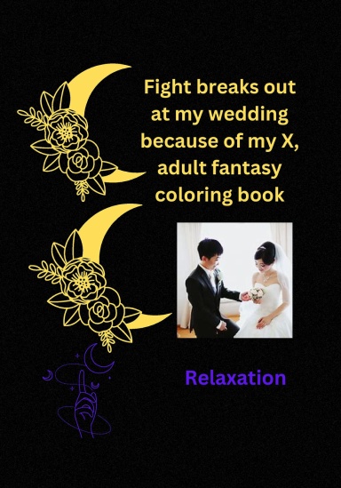 Fight breaks out at my wedding because of my X, Adult fantasy coloring book.