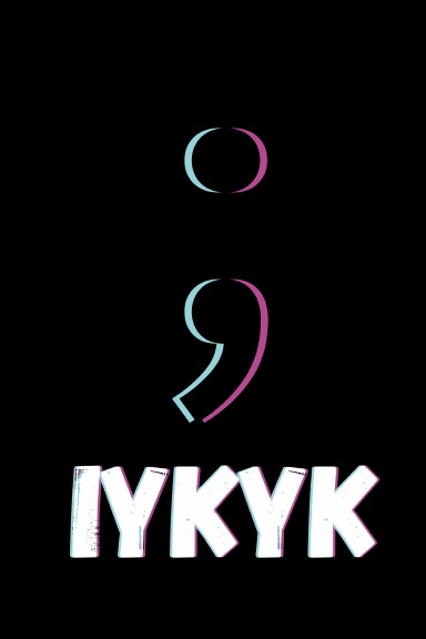 The Semicolon; IYKYK | Lined Journal 6"x9"