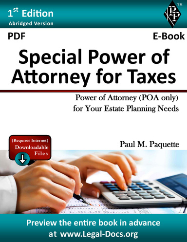 PDF - Special Power of Attorney for Taxes - Abridged Version