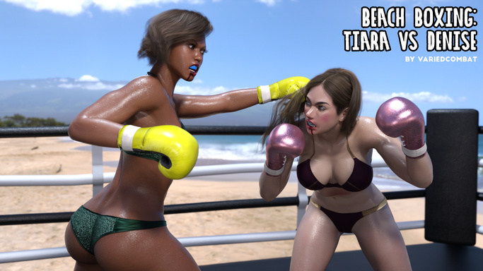 Beach Boxing: Tiara VS Denise