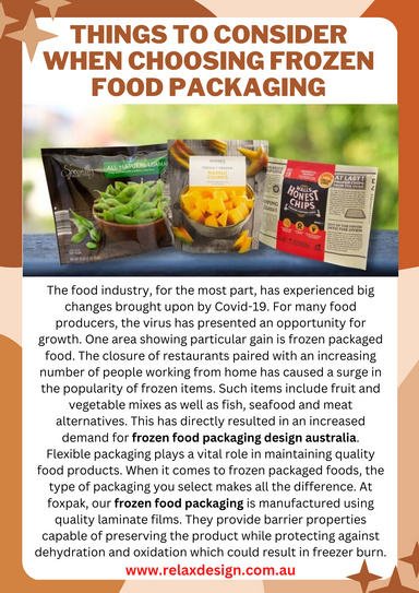 things to consider when choosing frozen food packaging