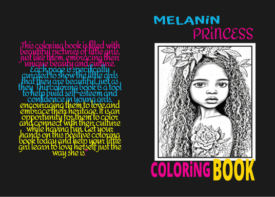 MELANIN PRiNCESS COLORiNG BOOK