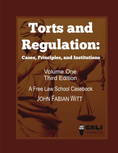 Torts and Regulation: Cases, Principles, and Institutions
