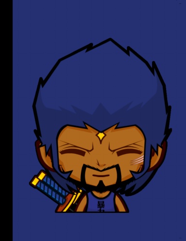 Afro Ninja Blue Ninja 220 Page Handwriting Practice Notebook