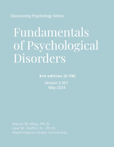 Fundamentals of Psychological Disorders