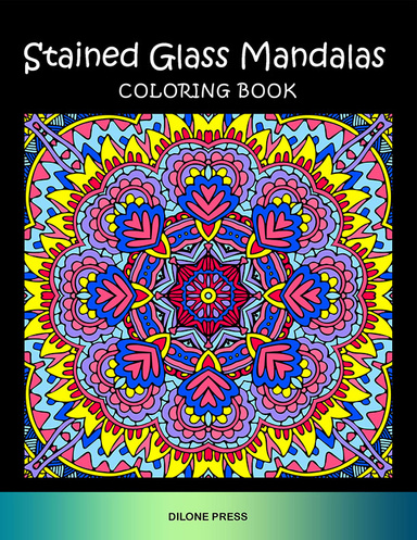 Stained Glass Mandalas Coloring Book
