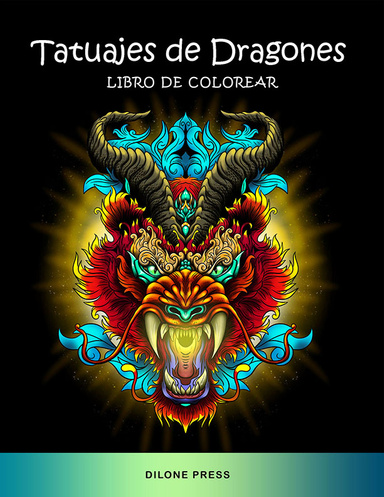 Tatuajes de Dragones Libro de Colorear