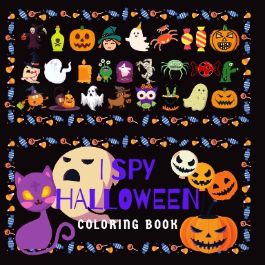 I Spy Halloween Coloring Book For Kids