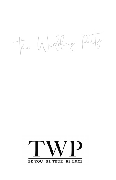 The Wedding Party Notebook