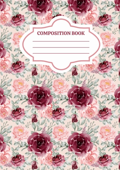 Pink Rose Composition Notebook