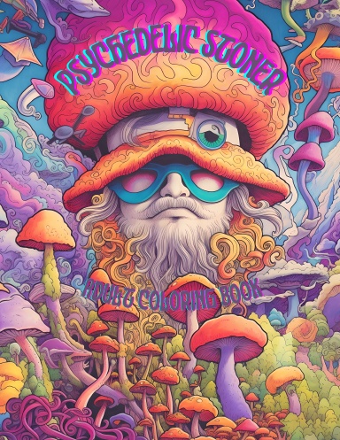 Stoner Coloring Book: Psychedelic Coloring Book For Adults Stress