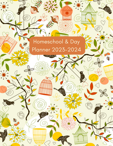 PDF Homeschool & Day Planner Yellow Birds