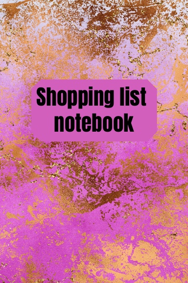 Shopping List Notebook