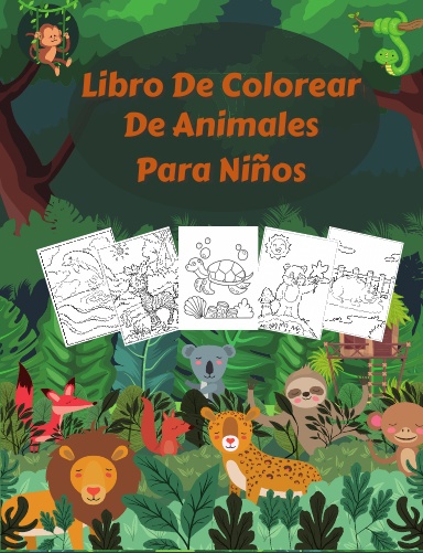Libro De Colorear De Animales Para Niños