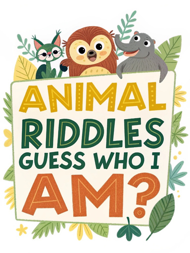 Animal Riddles: Guess Who I Am?