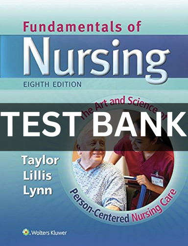 Fundamentals of Nursing 8th Edition by Carol Lillis TB