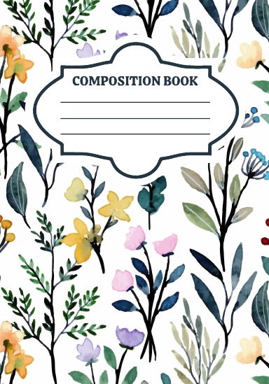 VIntage Floral Composition Notebook Journal