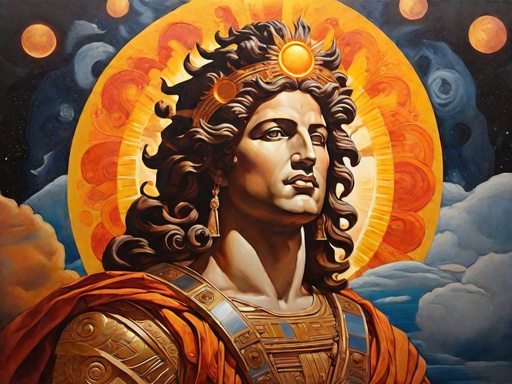 The solar god Apollo