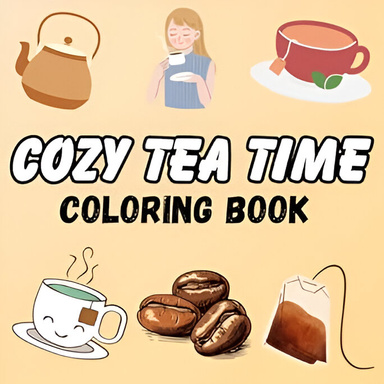Cozy Mindful Tea Time Coloring Book