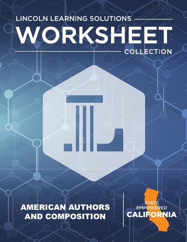 CA American Authors and Composition - Worksheet Collection 2526