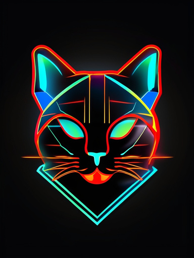 Cat Geometry in Luminous Colors