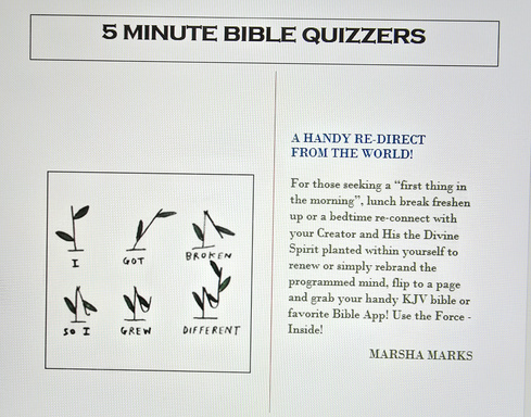 5 MINUTE BIBLE QUIZZERS