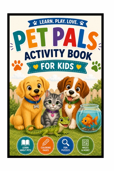Pet Pals Activity Book for Kids