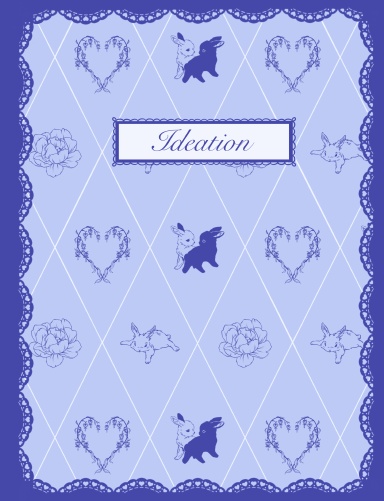 Ideation Purple Bunny Pattern Notebook