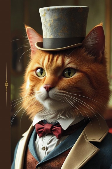 Victorian Cat Notebook - Regency Aesthetic Journal - Lord Algernon