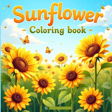 Sunflower Coloring Book