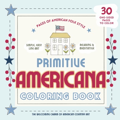 Primitive Americana Coloring Book