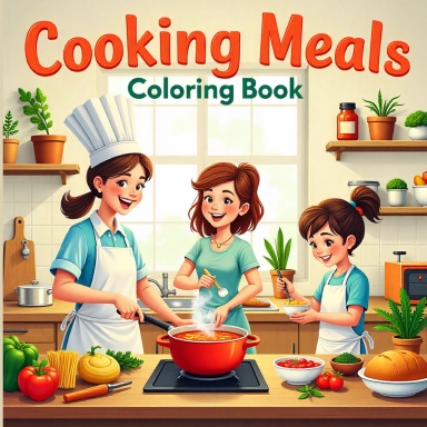 Cooking Meals Coloring Book